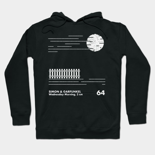 Simon & Garfunkel / Wednesday Morning 3am / Minimalist Design Hoodie by saudade